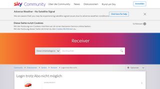 
                            1. Login trotz Abo nicht möglich | Sky & Friends