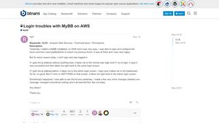 
                            8. Login troubles with MyBB on AWS - MyBB - Bitnami Community