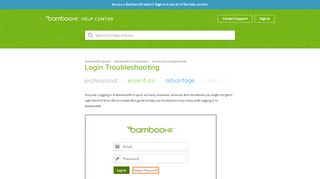 
                            4. Login Troubleshooting – BambooHR Support