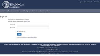 
                            13. Login - TRU Trading Co. Brokerage Managed Futures Risk ...