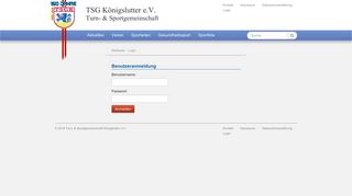 
                            5. Login - TSG Königslutter e.V.