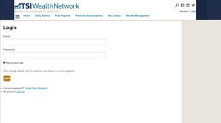 
                            4. Login - TSI Wealth Network