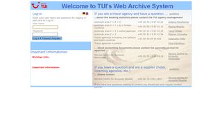 
                            11. Login TUI Archivsystem - TUI.com