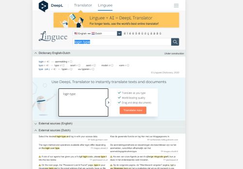 
                            8. login type - Dutch translation – Linguee
