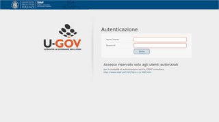 
                            8. Login - U-Gov Single Sign On - UniFI