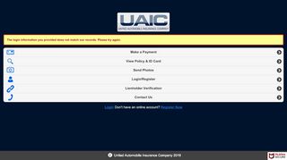 
                            9. Login - UAIC - United Automobile Insurance Company