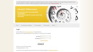 
                            1. Login - Übergangstherapie