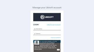 
                            1. Login - Ubisoft Account Management