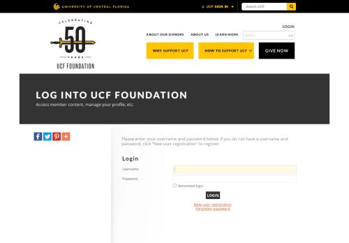 
                            7. Login - UCF Foundation