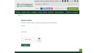 
                            5. Login - UdeA