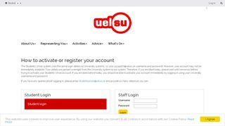 
                            4. Login - UEL Students' Union