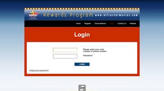 
                            10. Login - UltraStar Cinemas Rewards Program | Processed by Synergy ...