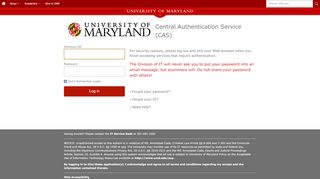 
                            4. Login - UMD CAS - Instructure