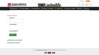 
                            10. Login - UMH Sostenible