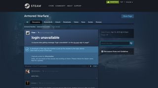 
                            4. login unavailable :: Armored Warfare General Discussions