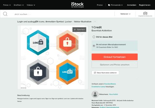 
                            5. Login Und Ausloggenicons Anmeldensymbol Locker ... - Thinkstock