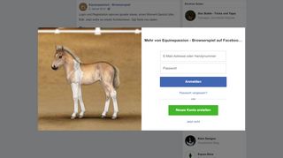 
                            8. Login und Registration spinnen gerade... - Equinepassion ... - Facebook