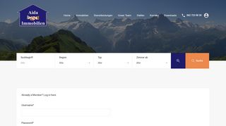 
                            11. Login und Registrierung - Aida Immobilien