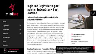 
                            12. Login und Registrierung auf mobilen Endgeräten - Best Practice ...