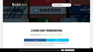 
                            6. Login und Verbindung - bcon - Bcon AG