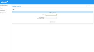 
                            10. Login - UNESP : Portal de Sistemas