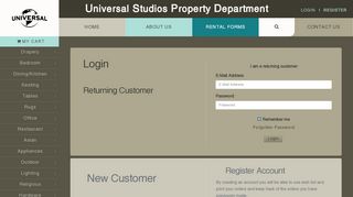 
                            10. Login - Universal Studios Property Department