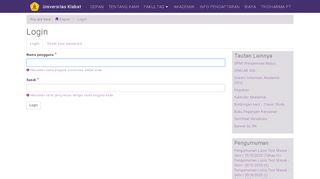 
                            3. Login | Universitas Klabat