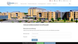 
                            3. Login: Universitätsmedizin Greifswald