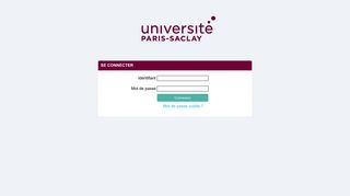 
                            5. Login - Université Paris Saclay