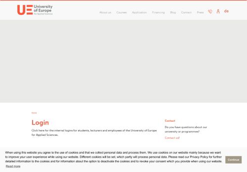 
                            9. Login - University of Applied Sciences Europe