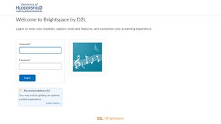 
                            2. Login - University of Huddersfield - Brightspace - University of ...