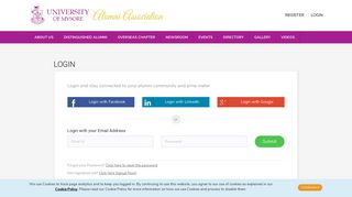 
                            6. Login - University of Mysore Alumni Network
