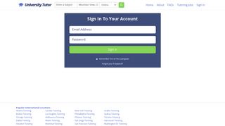 
                            1. Login - University Tutor