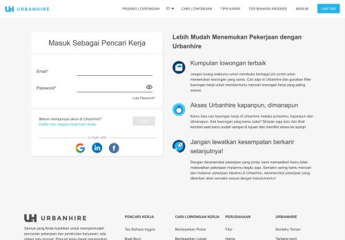 
                            1. Login untuk melihat gaji - Urbanhire