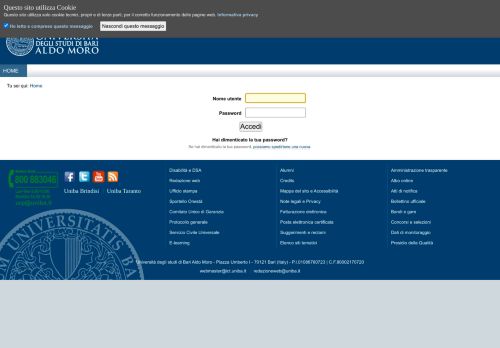 
                            3. Login - UO Procedure Concorsuali - Uniba