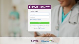 
                            11. Login - UPMC AnywhereCare