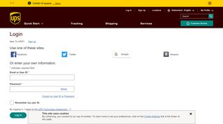 
                            6. Login: UPS - Switzerland - UPS.com