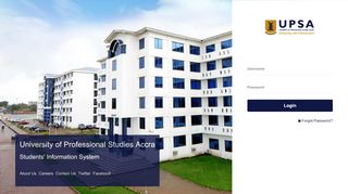 
                            2. Login | UPSA - UPSA Student Portal