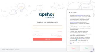 
                            4. Login - Upshot by Influitive - Authentic customer stories