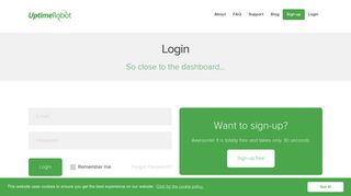 
                            1. Login | Uptime Robot