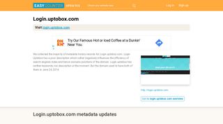 
                            4. Login Uptobox (Login.uptobox.com) - Home - Easycounter