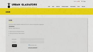 
                            4. Login | Urban Gladiators