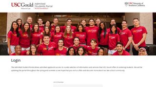 
                            8. Login | USC Gould School of Law Admitted Students Portal