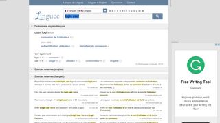
                            1. login user - Traduction française – Linguee
