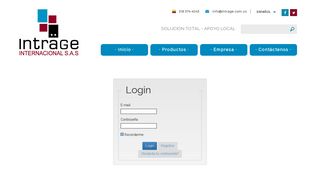 
                            5. Login | Users | Intrage Internacional S.A.S.