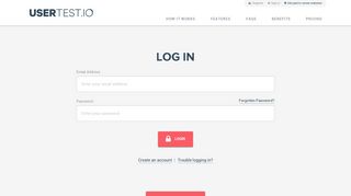 
                            2. Login - UserTest.io