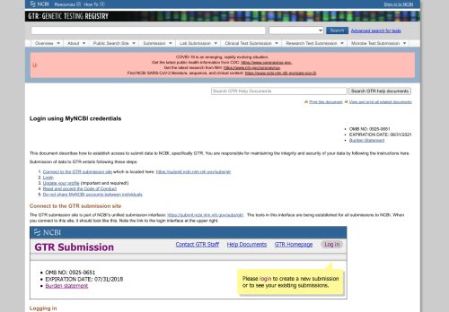 
                            3. Login using MyNCBI credentials - NIH