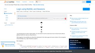 
                            13. Login using MySQL and Sessions - Stack Overflow