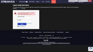 
                            5. Login using Username - Streamray: Free Live Sex Cams and Adult ...