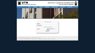 
                            11. Login Usuario - Biblioteca-UTN-FRBB - Universidad Tecnológica ...